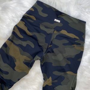 Green camo leggings